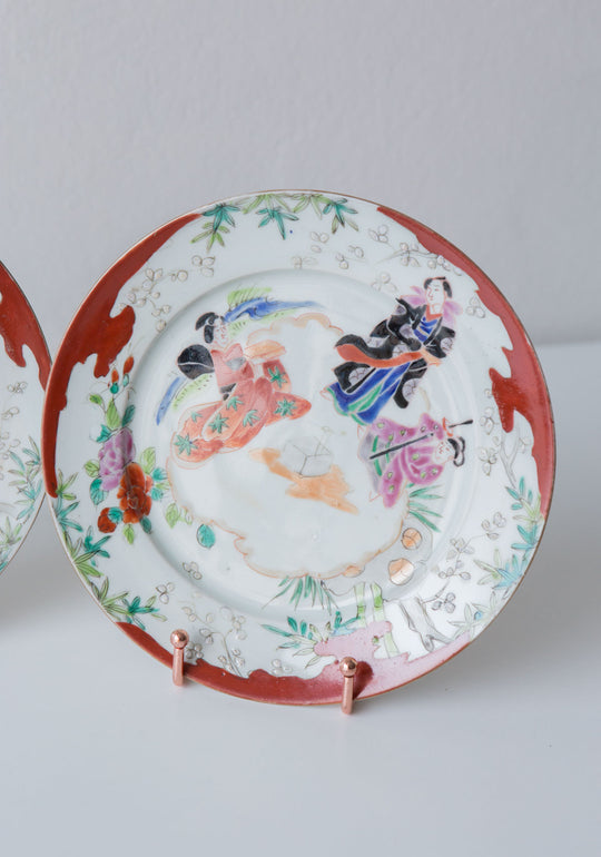 Platos japoneses porcelana pintados a mano geishas (VENDIDOS)