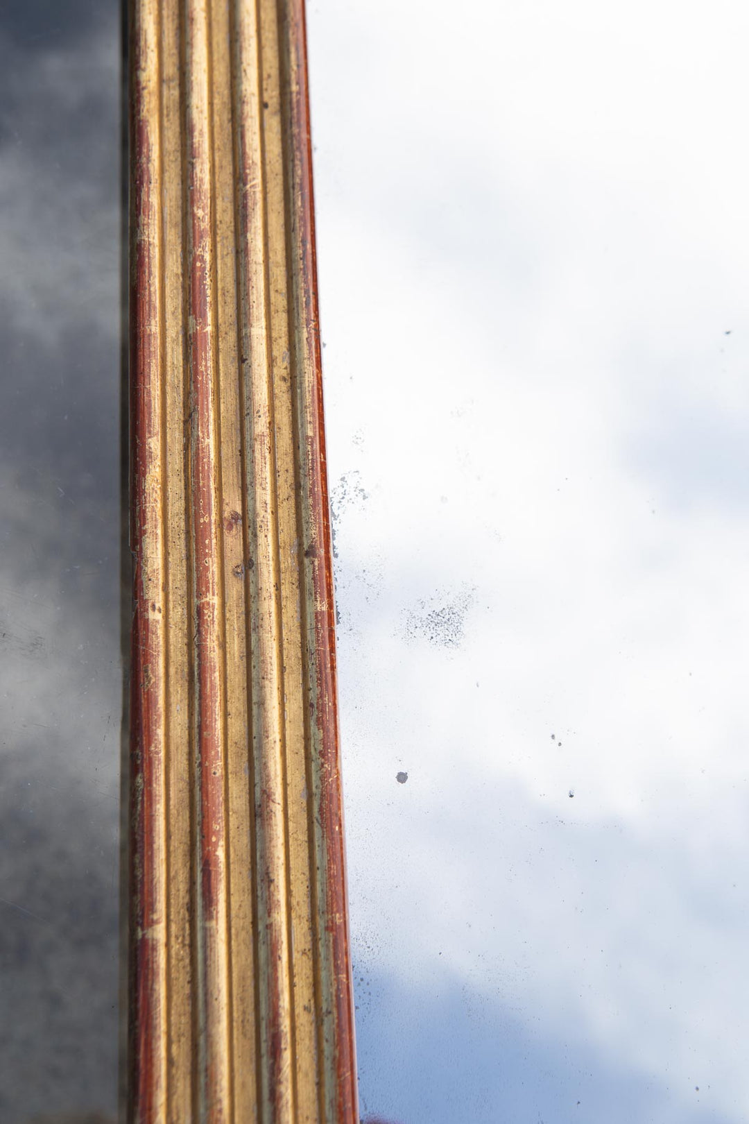 Antiguo espejo francés dorado al mercurio primera mitad s. XIX (73*59 cm)