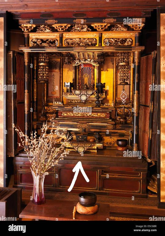 Escultura altar budista japonés Butsudan circa 1900 antique japanese buddhist altar piece