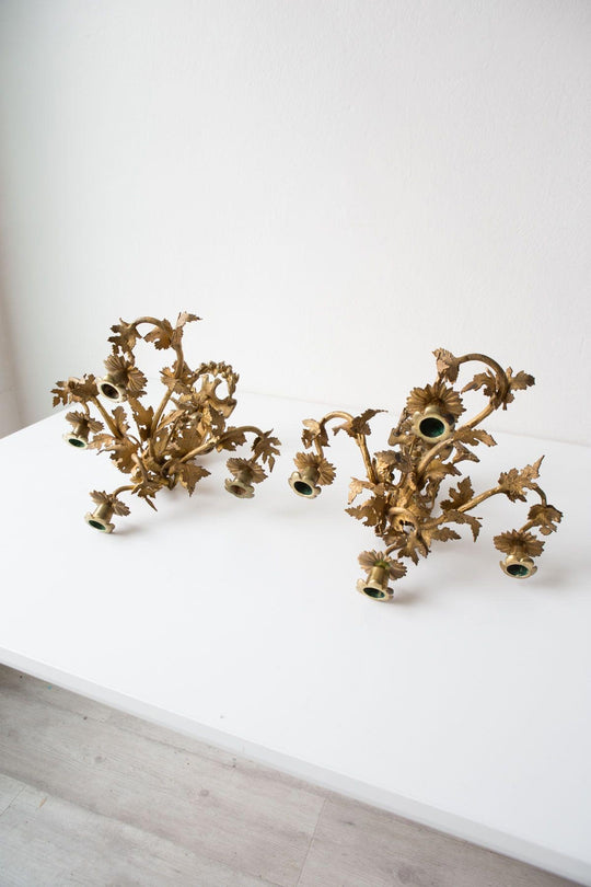 Pareja candelabros franceses s. XIX (VENDIDO)