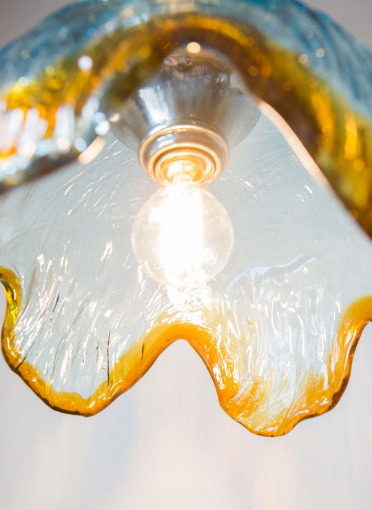 Lámpara techo cristal Murano años 70 (⌀  32 cm)