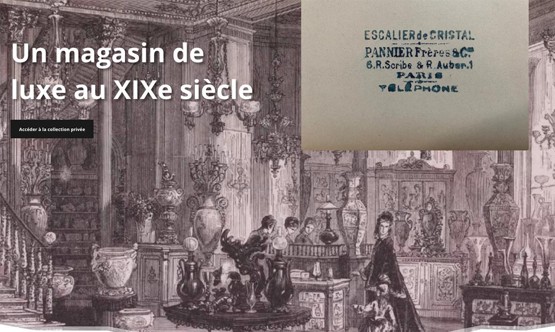 Juego postre Escalier de Cristal Lahoche & Pannier aprox. 1860 (VENDIDO)