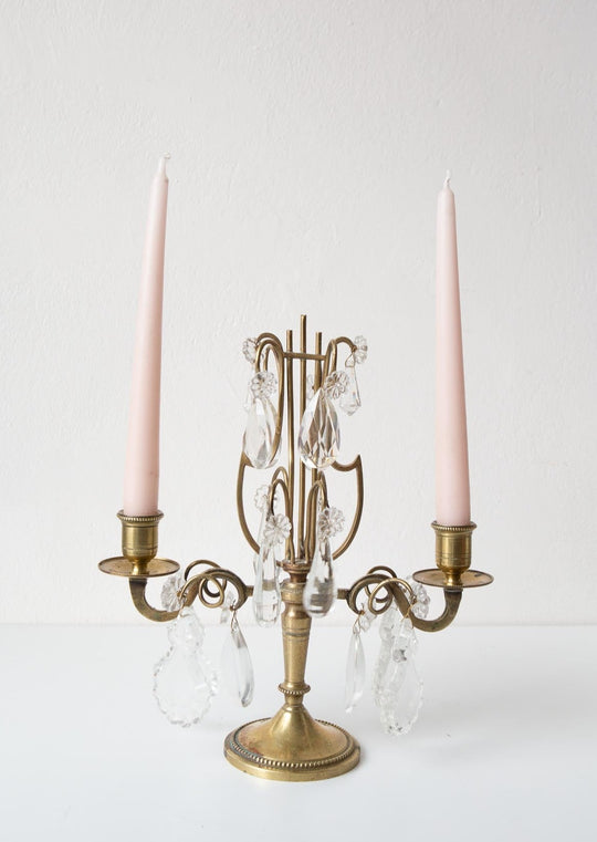 Antiguos candelabros "girandoles" franceses latón (VENDIDOS)