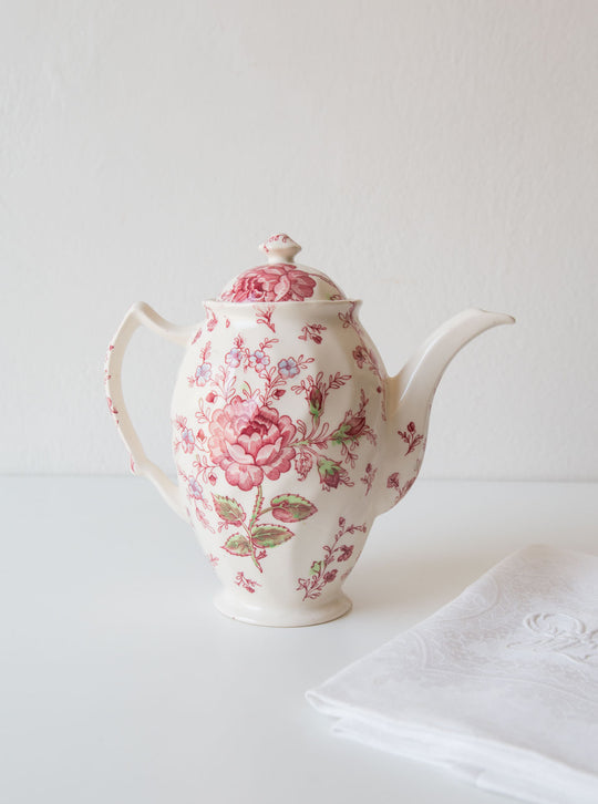 Cafetera inglesa Rose Chintz Johnson Brothers (VENDIDOS)