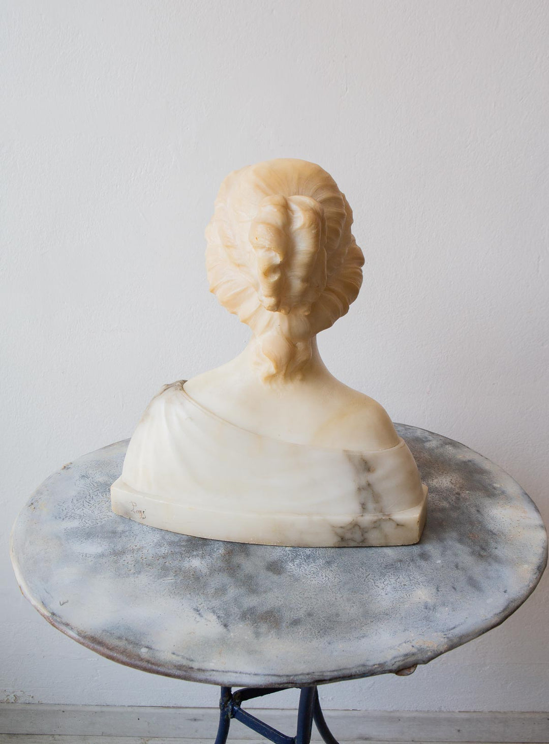 Busto femenino alabastro G. Pugi s. XIX (VENDIDO)