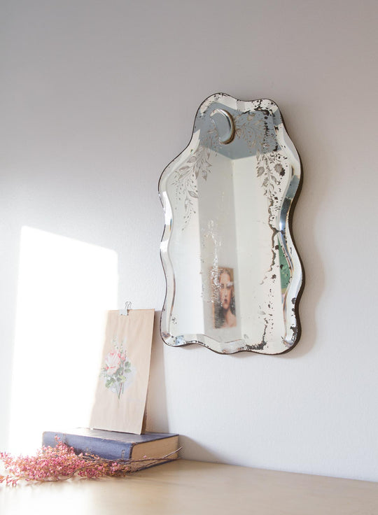 Antiguo espejo veneciano s. xix vintage venetian mirror