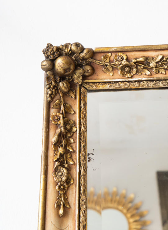 Antiguo espejo francés ppios XX molduras dorado antique french mirror