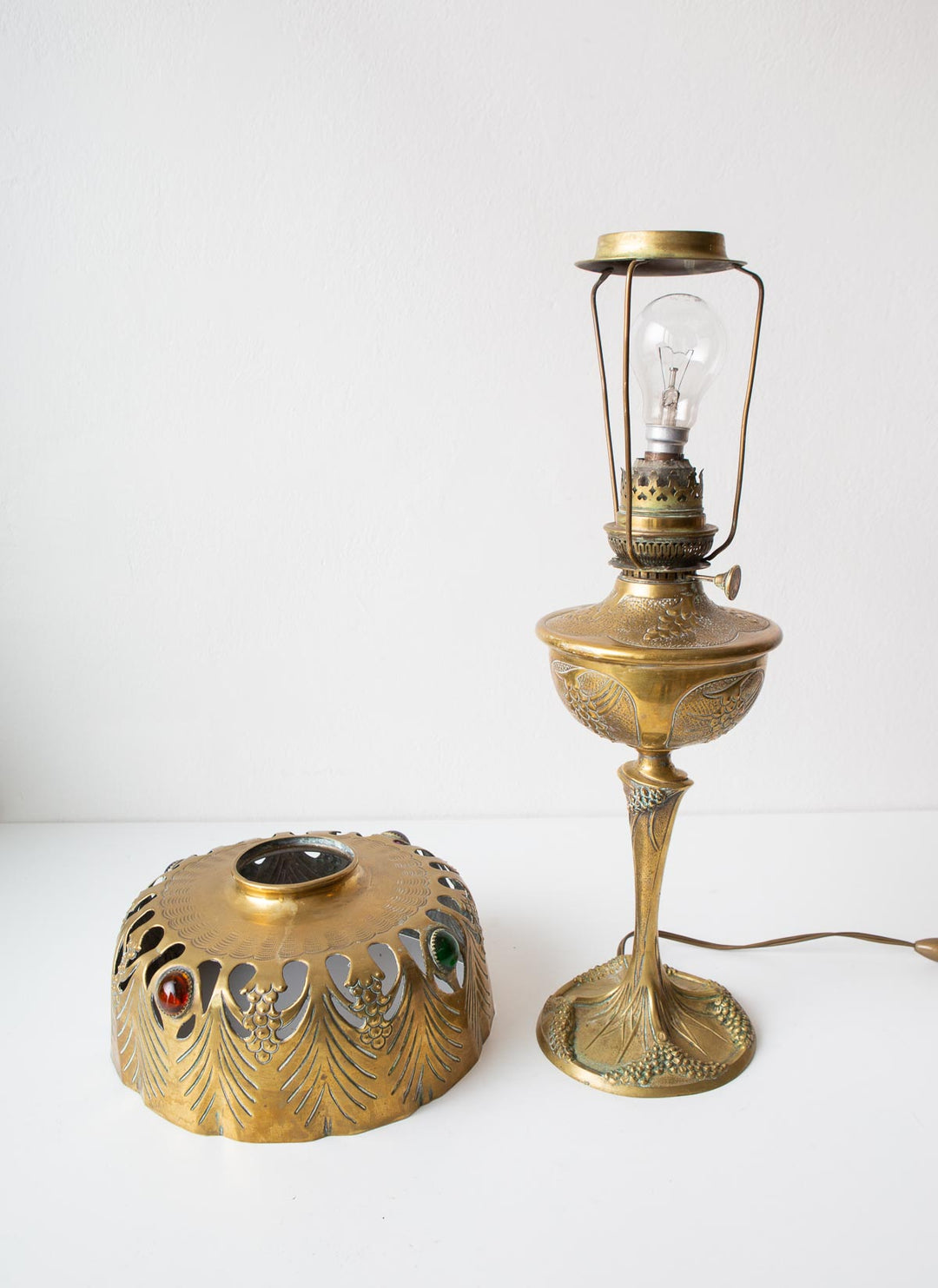 Lámpara de mesa Art Nouveau Georges Leleu (VENDIDA)