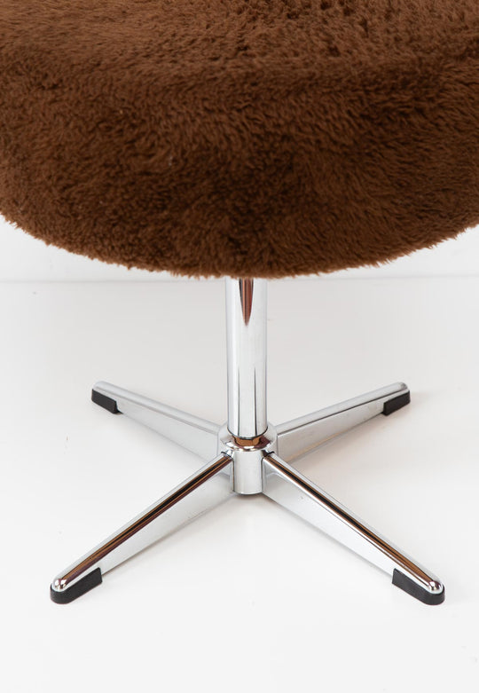 Taburete acero cromado c. 1970s