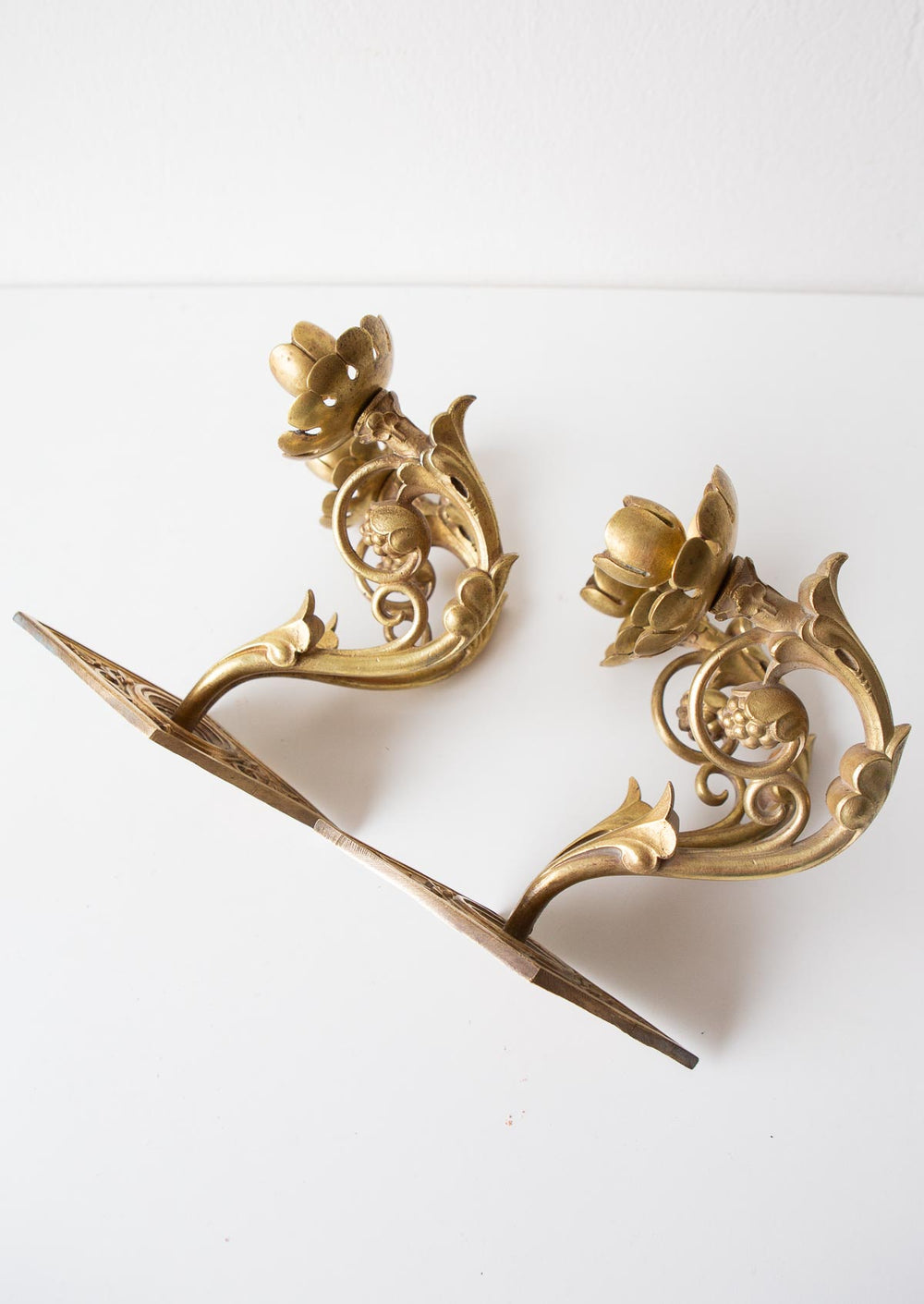 Pareja antiguos candelabros de pared franceses pair of french wall candleholders