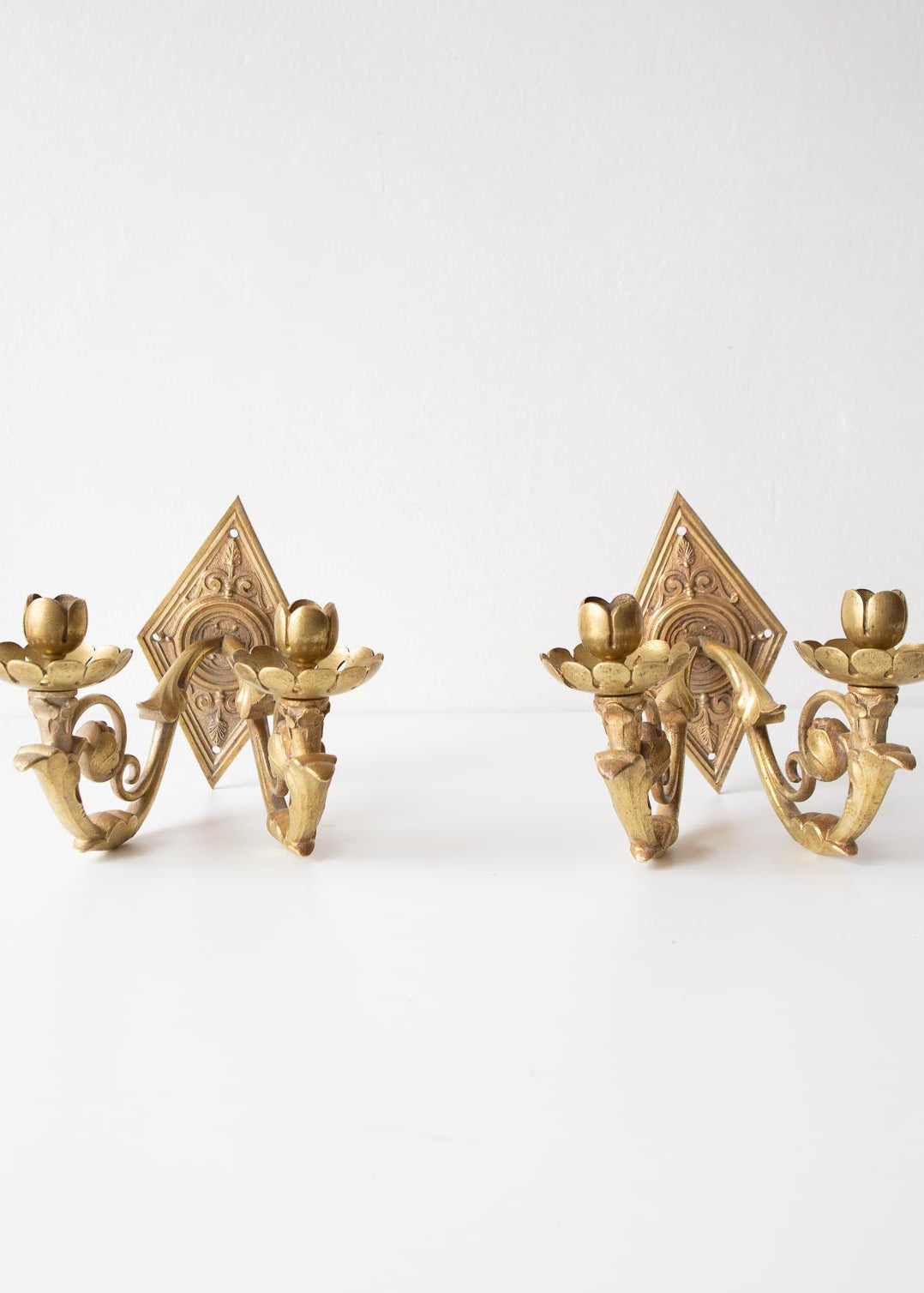 Pareja antiguos candelabros de pared franceses pair of french wall candleholders