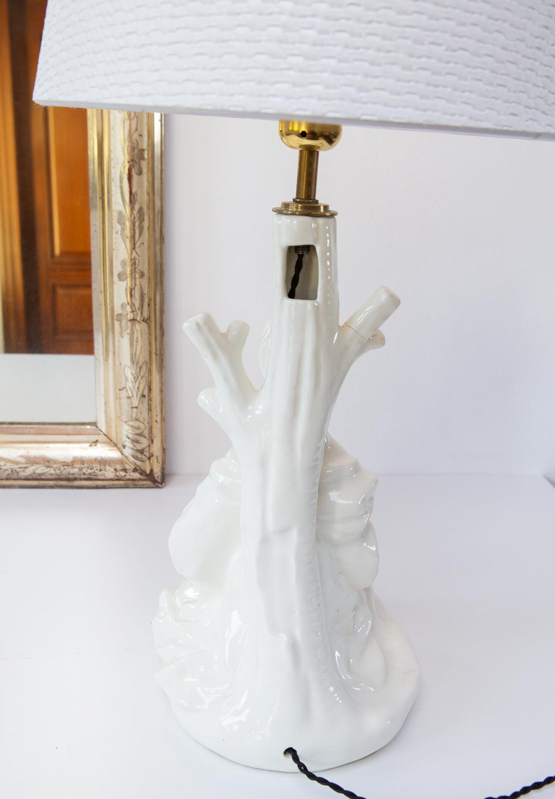 Lámpara de mesa porcelana Manises Hispania Geisha? (50 cm)