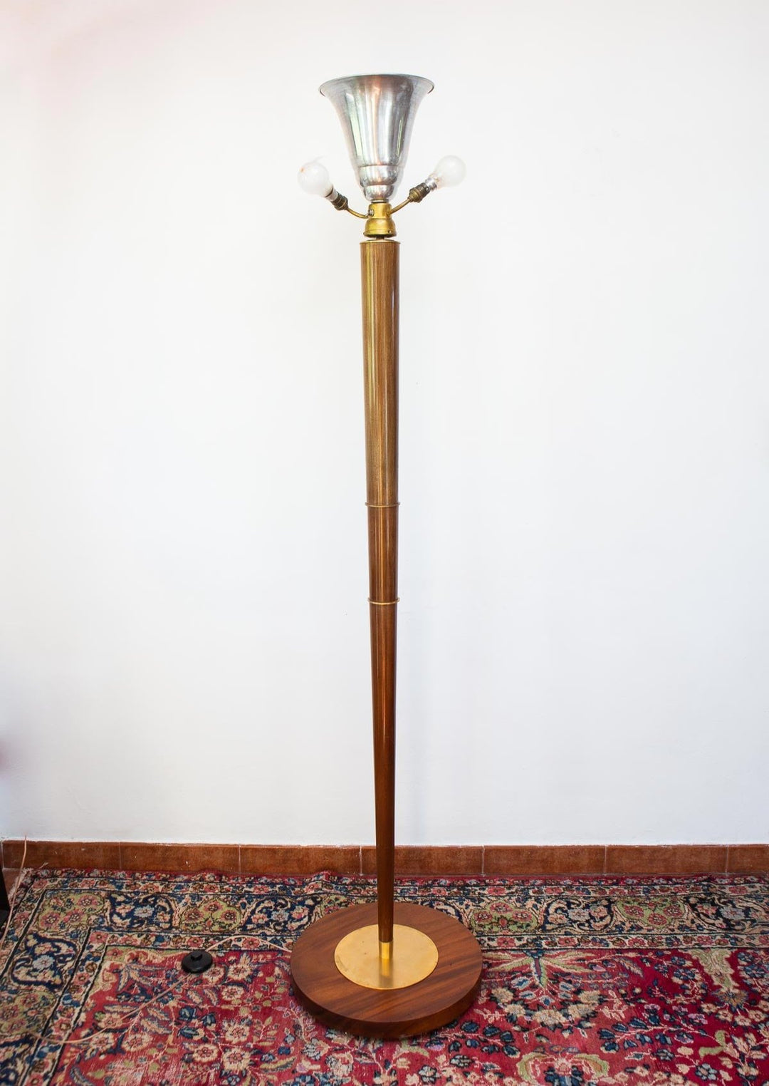 gran lámpara de pie art decó francesa antigua 1930 french floor lamp