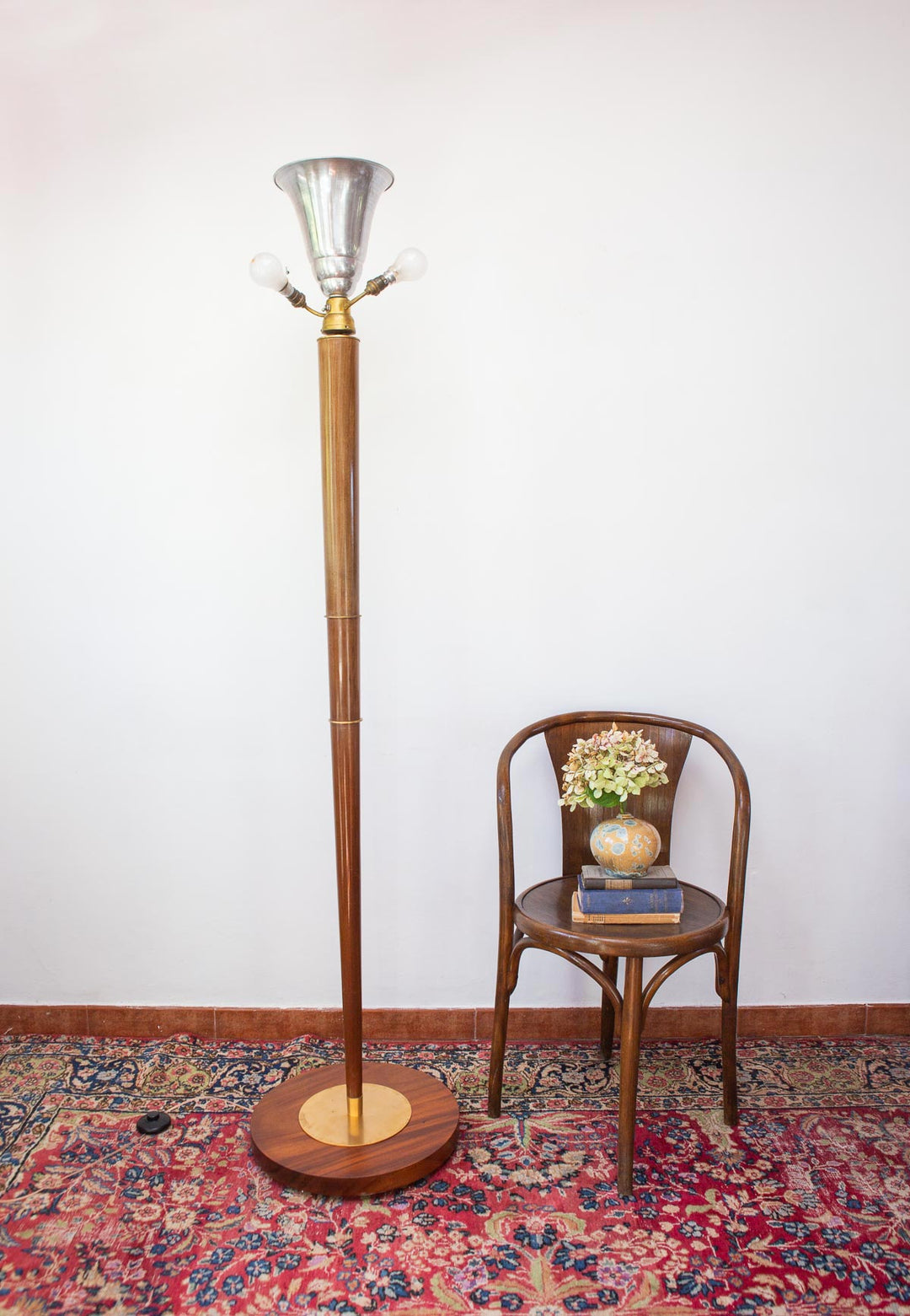 gran lámpara de pie art decó francesa antigua 1930 french floor lamp