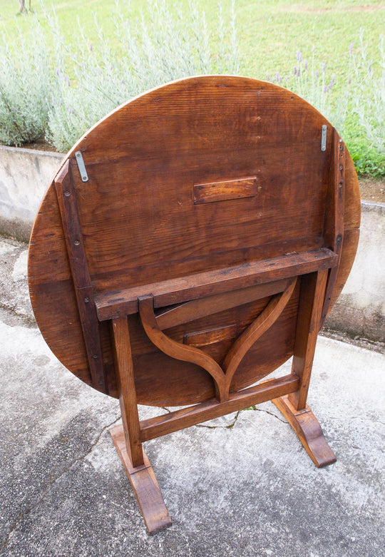 antigua mesa vigneron viñedo francesa s. xix plegable antique french vineyard table