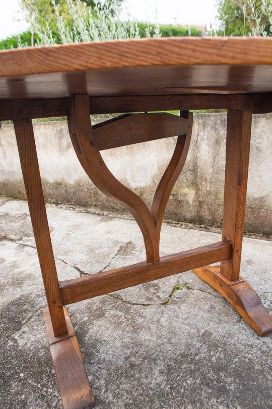 antigua mesa vigneron viñedo francesa s. xix plegable antique french vineyard table