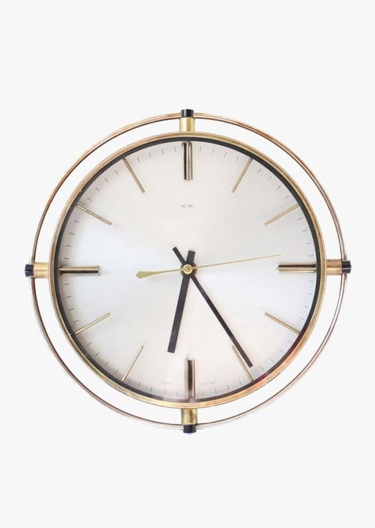 Reloj inglés metal Metamec años 50/60 (VENDIDO)