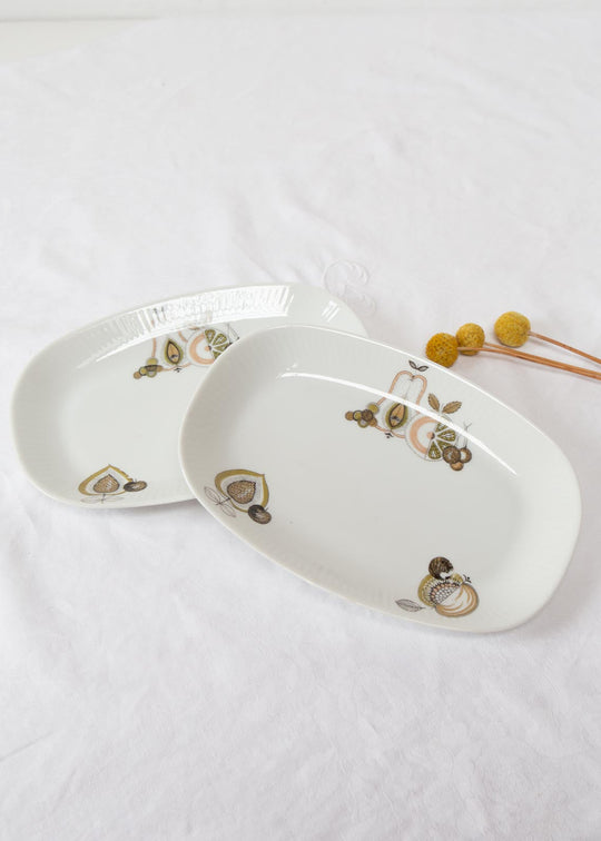 Pareja rabaneras porcelana Santa Clara c. 1960s