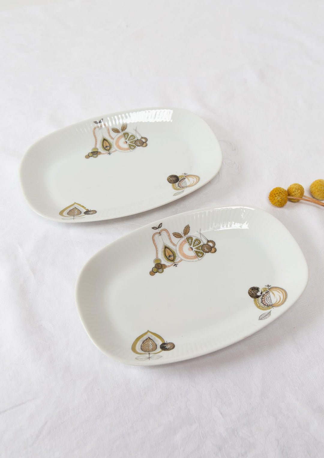 Pareja rabaneras porcelana Santa Clara c. 1960s