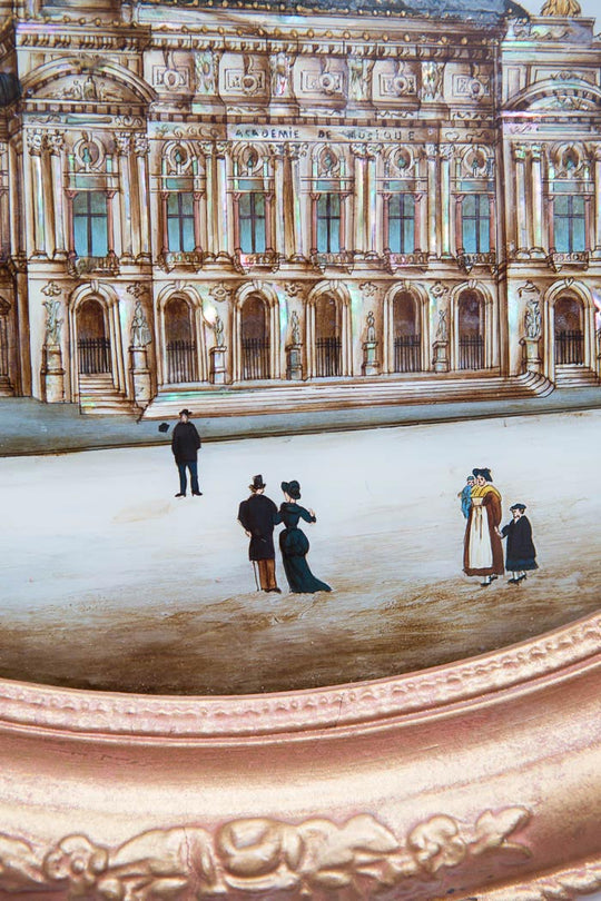 Cuadros “bajo cristal” vistas París s. XIX (VENDIDOS)