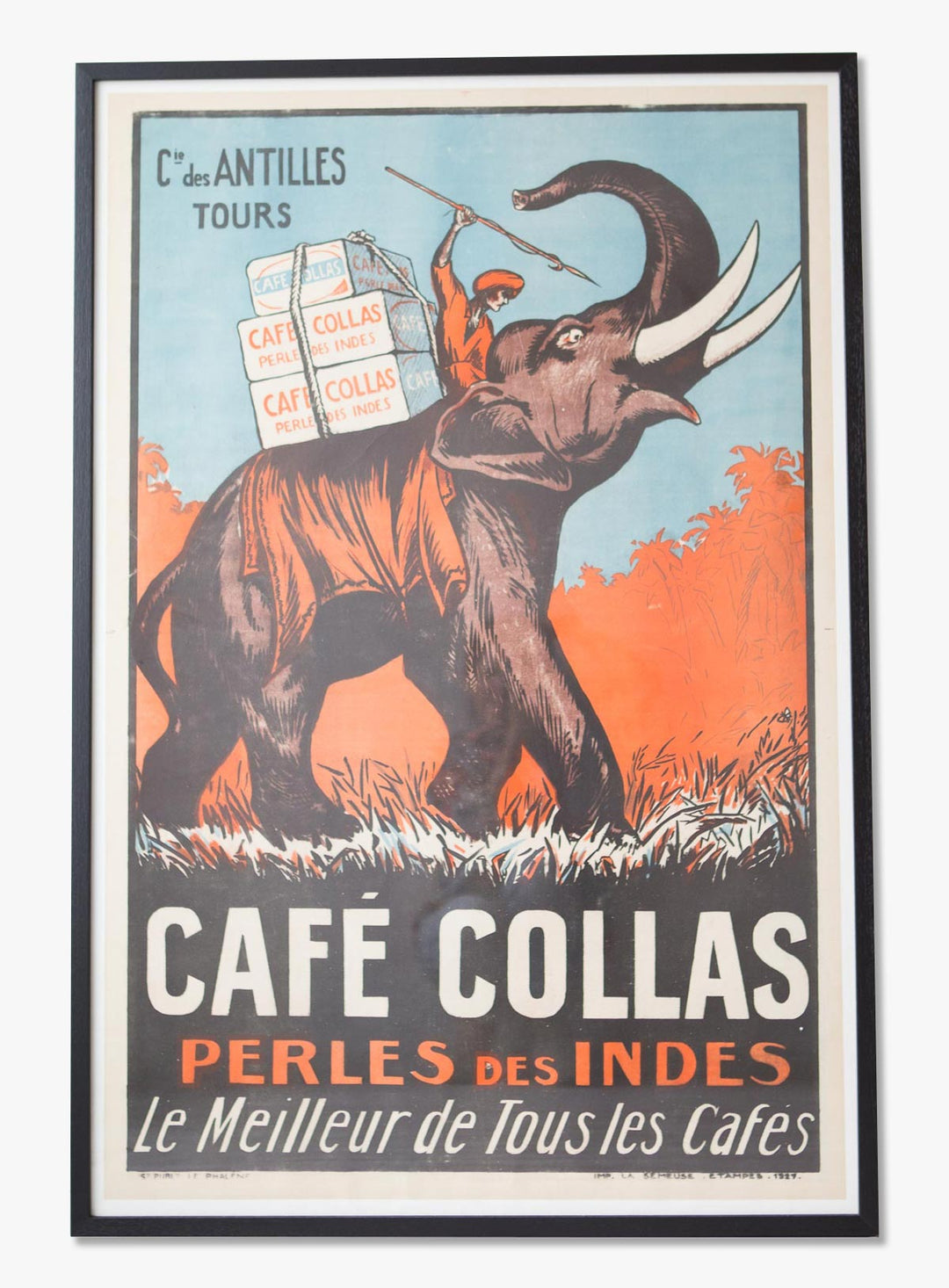 Antiguo poster publicitario Café Collas 1927  (VENDIDO)