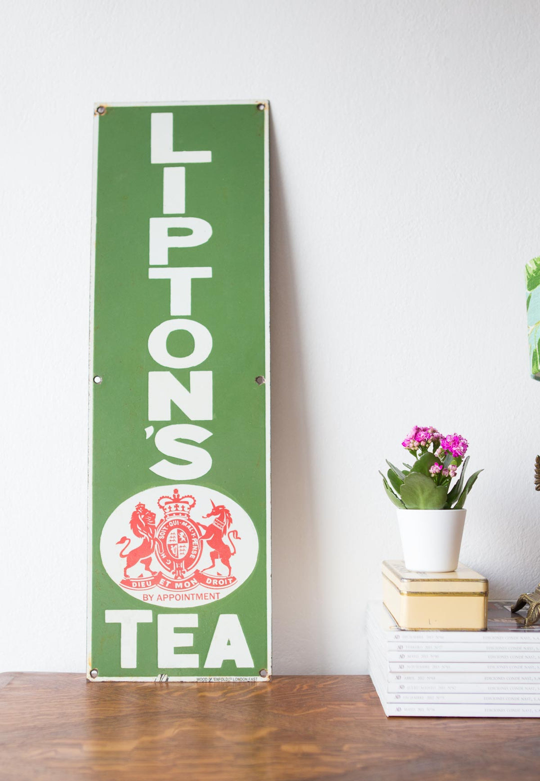 Placas esmaltadas Lipton Tea s. XX (VENDIDA)