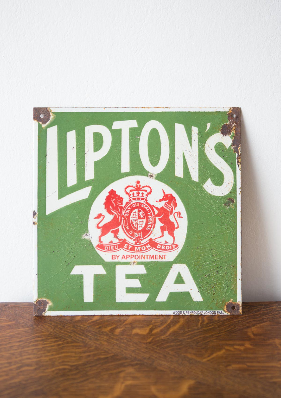 Placas esmaltadas Lipton Tea s. XX (VENDIDA)
