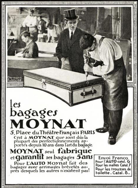 Antiguo baúl de viaje Moynat París (VENDIDO)