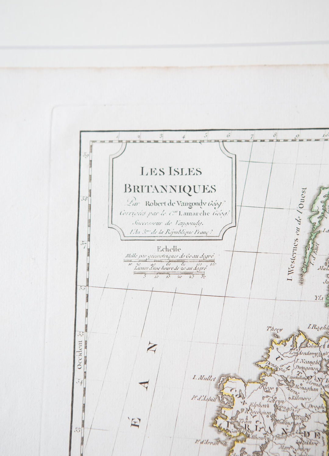 Antiguos mapas cartográficos Atlas de C.F. Delamarche 1806 (VENDIDA)