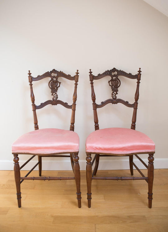 Pareja antiguas sillas madera francesas (VENDIDAS)