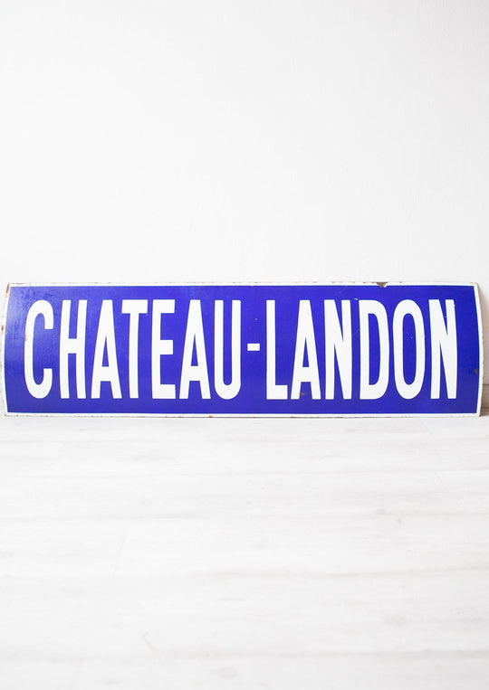 Antigua placa esmaltada metro Paris. Chateau Landon (VENDIDA)