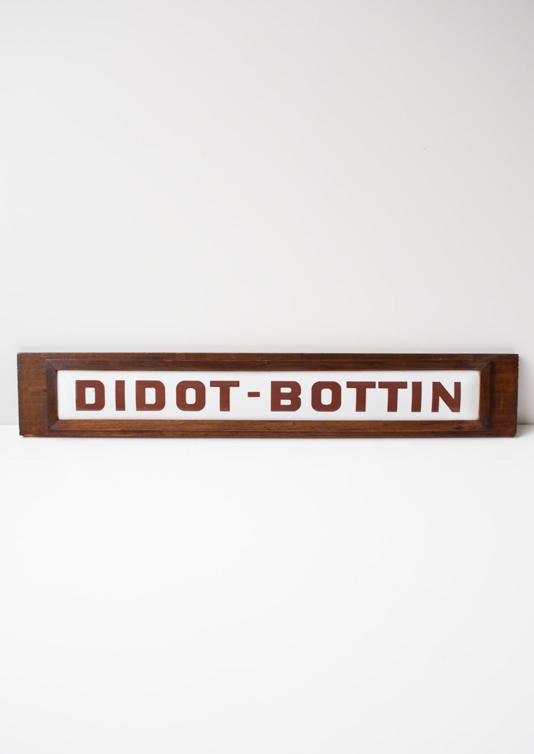 Antigua placa esmaltada Didot Bottin principios s. XX plaque emaillée