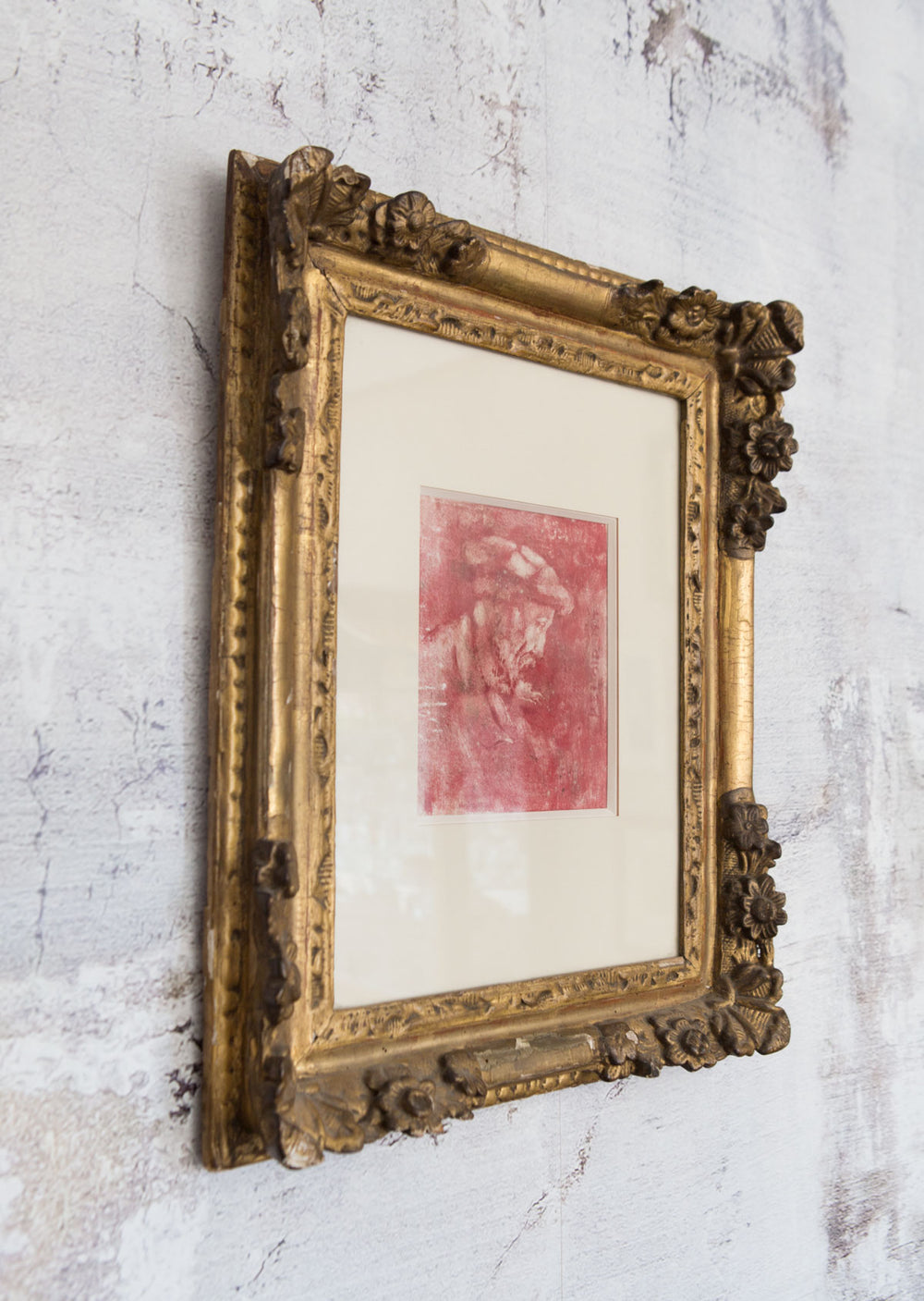 Retrato de Renoir. Grabado monotipo Richard Guino (VENDIDO)