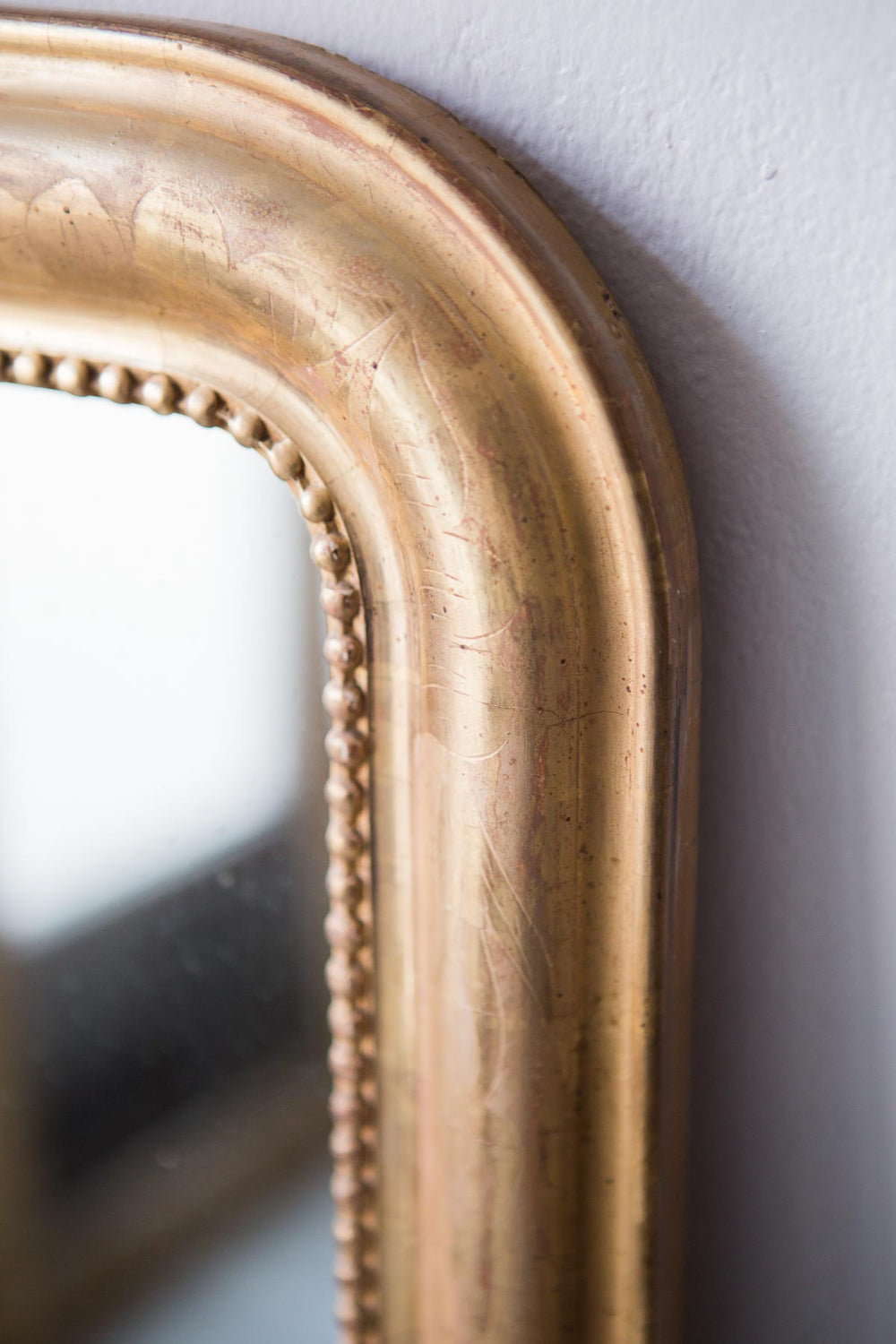 Gran y antiguo espejo francés dorado s. XIX (VENDIDO)