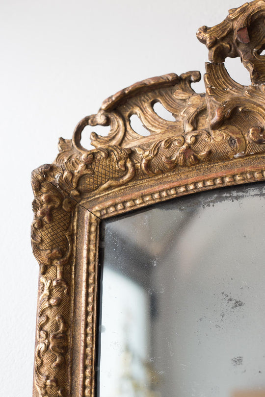 Antiguo espejo francés dorado Regencia s. XVIII (VENDIDO)
