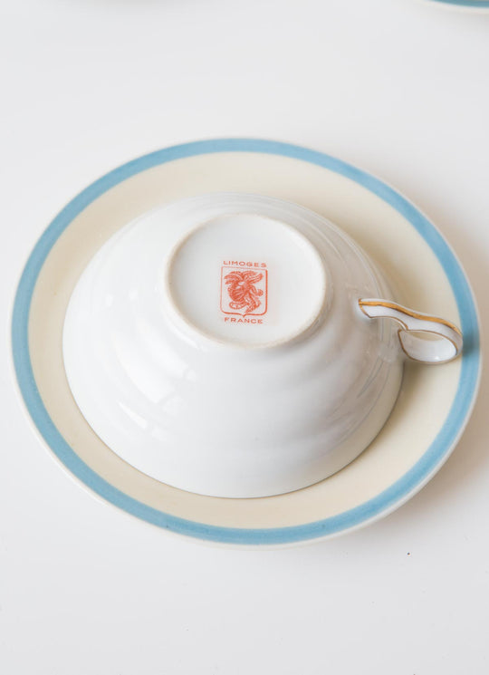 Antiguo juego café porcelana francesa Limoges (VENDIDO)