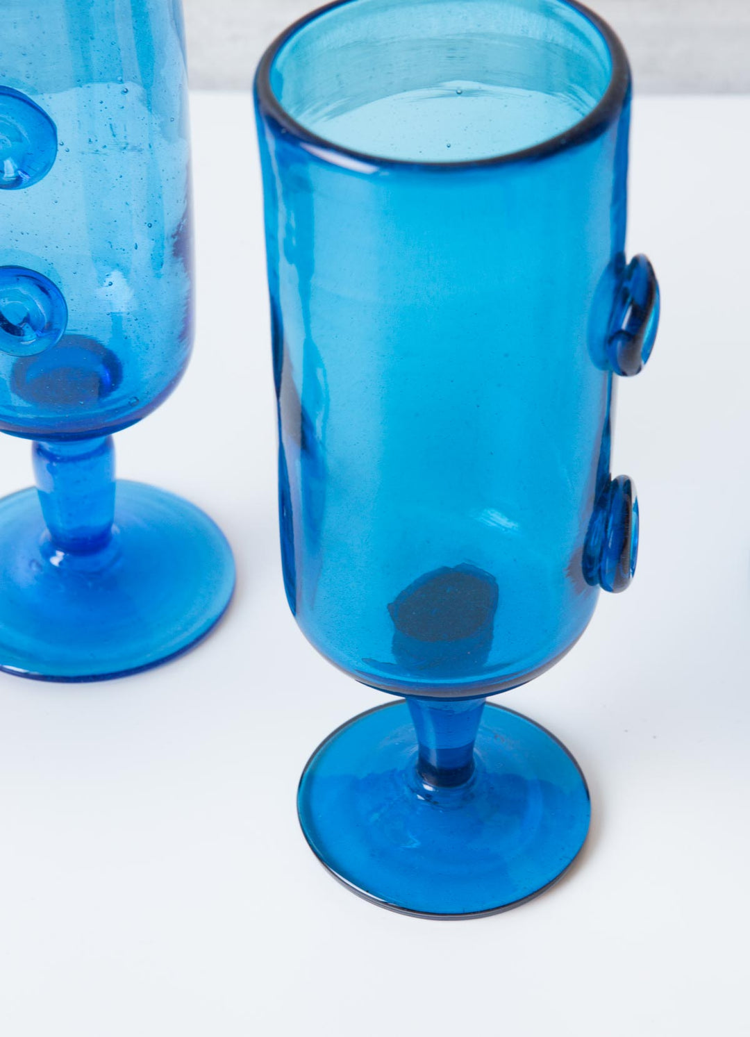 Copas francesas de vidrio soplado Biot French glass cups