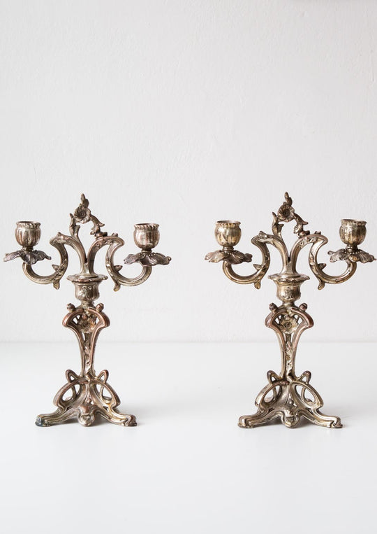 Candelabros art nouveau franceses (VENDIDOS)