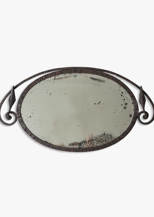Espejo francés hierro art decó aprox. 1920 (VENDIDO)