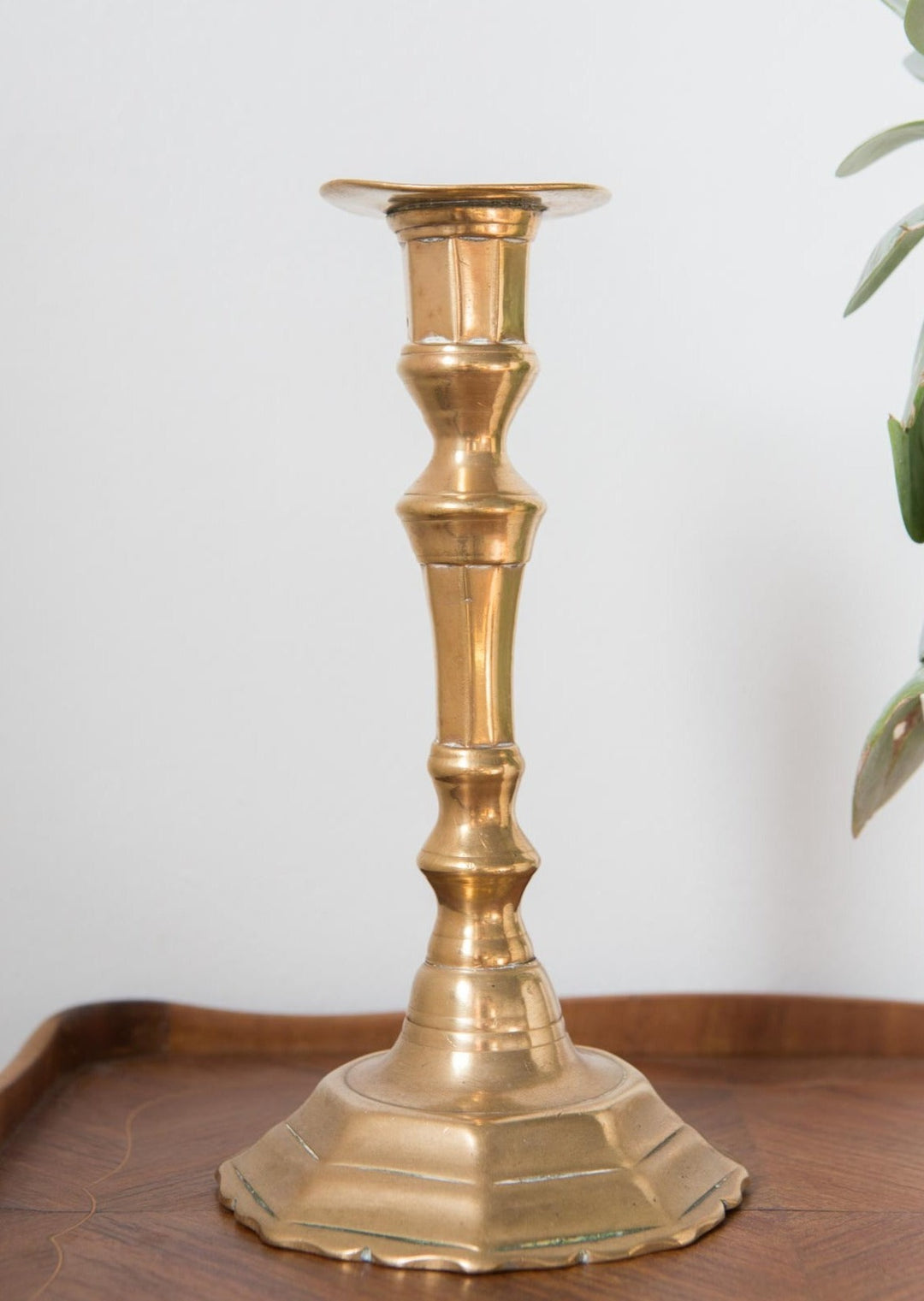 Antiguo candelero francés latón s. XIX antique french brass candlesticks