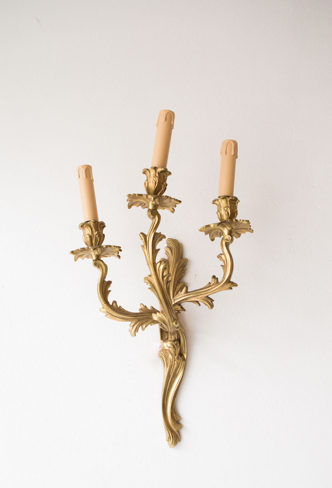 Gran pareja apliques bronce Francia rocaille (VENDIDO)