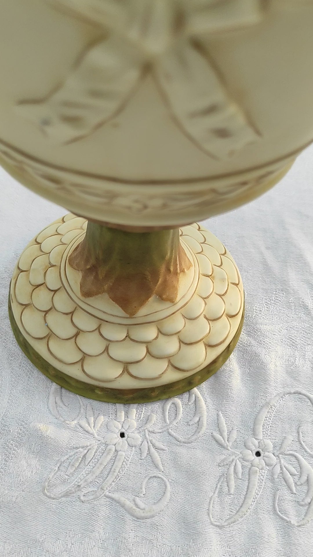 Jarrón art nouveau Royal Dux Bohemia inspiración clásica aprox. 1900 (33 cm)
