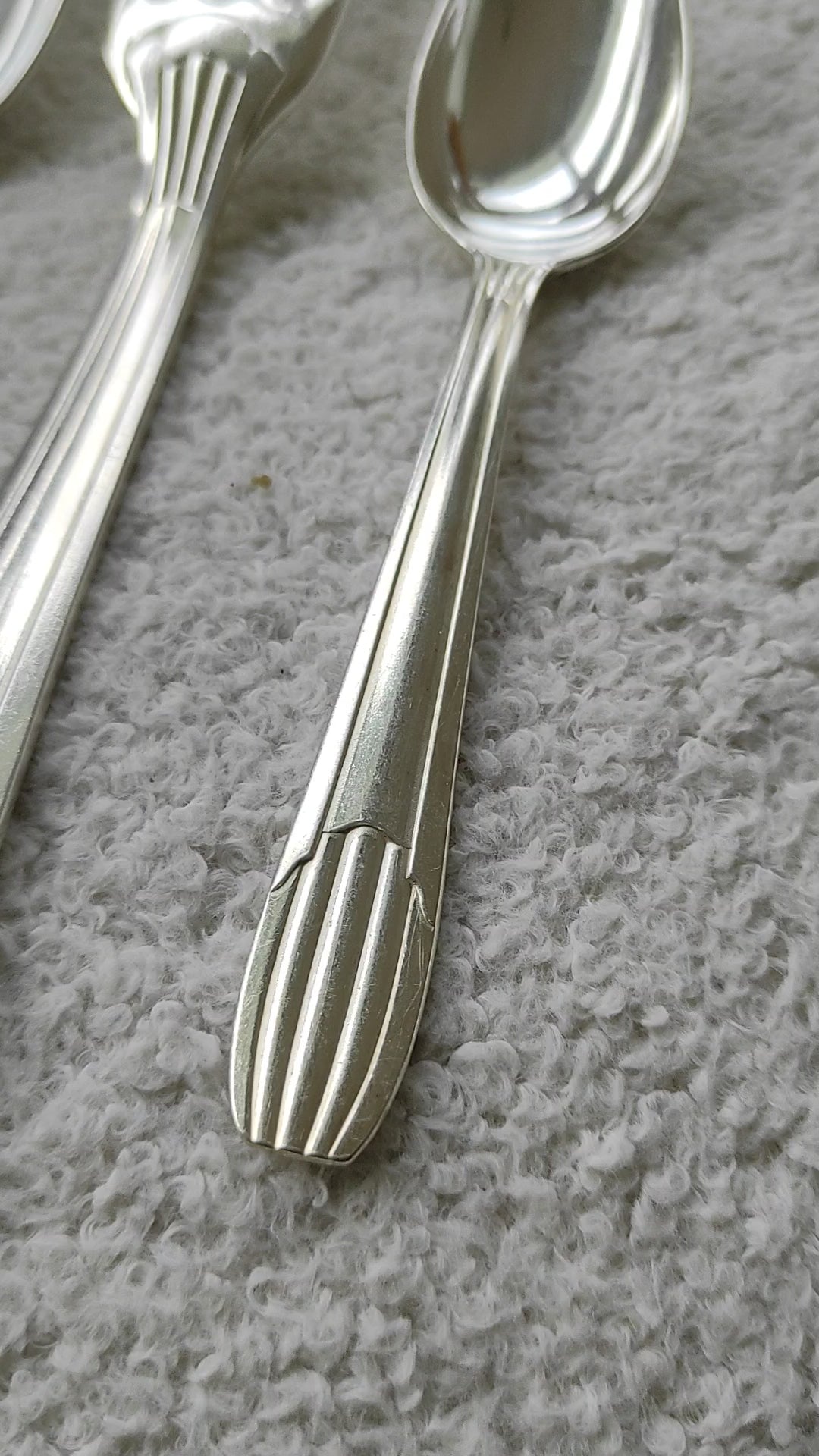 cuberteria francesa antigua art deco metal argente