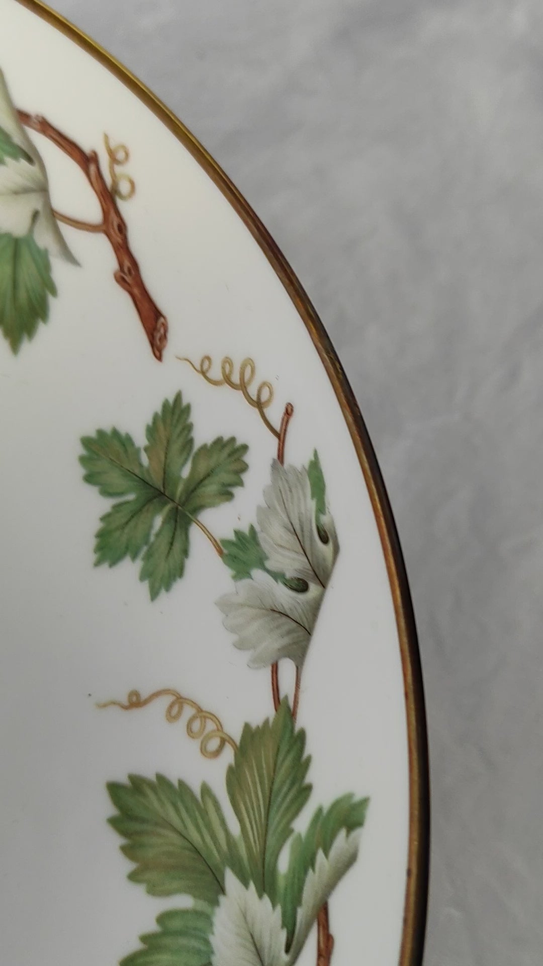 Frutero porcelana sueca Hackefors "Vinranka" 1970s