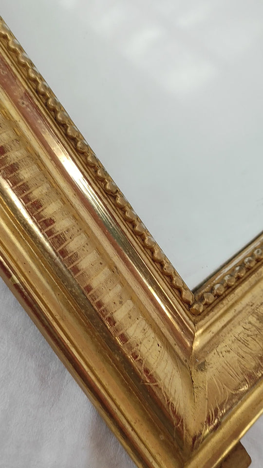 Espejo francés antiguo dorado s. XIX Louis Philippe (61,5*48 cm)