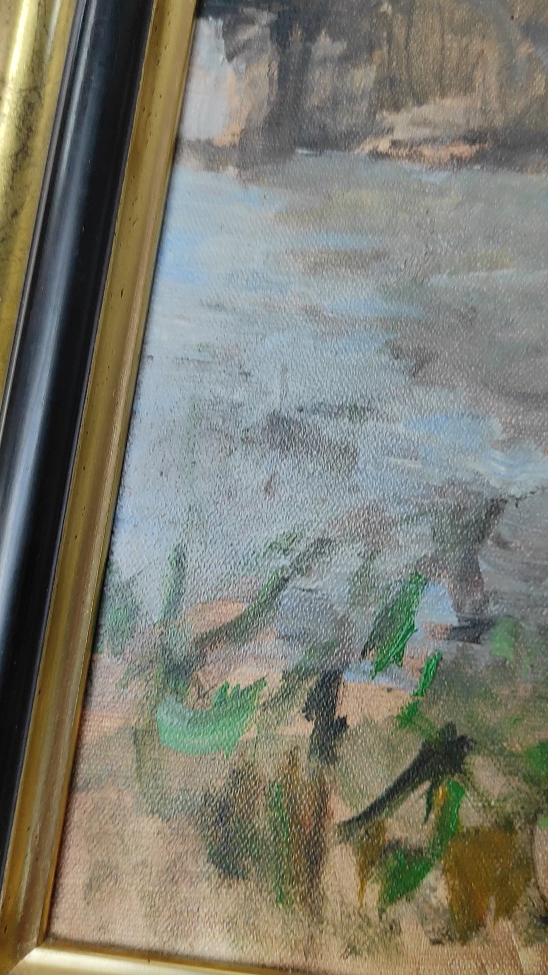 Óleo sobre Lienzo – Paisaje de Burdeos (Pont de Pierre) por Christian Mitard