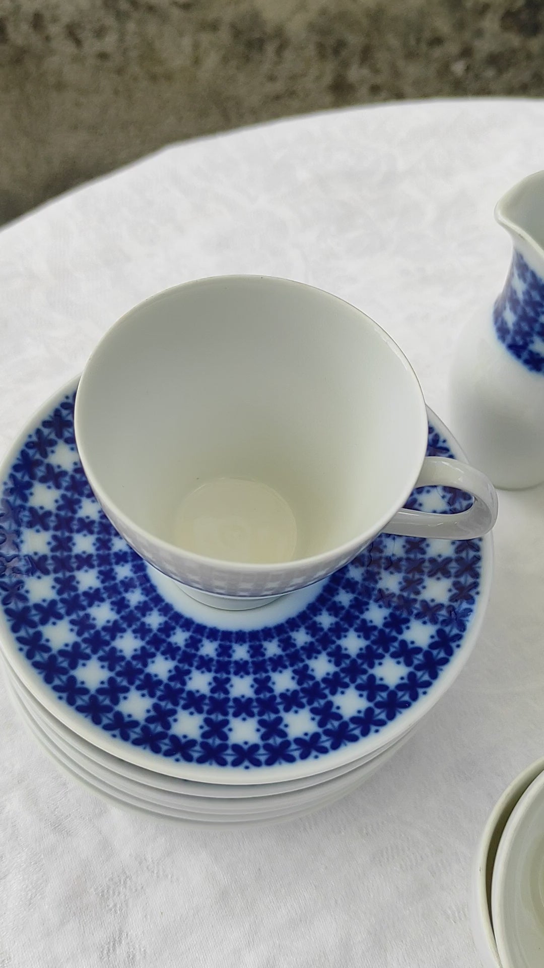 Juego de café PARA 8 porcelana alemana THOMAS c. 1960/70s (20 PIEZAS)