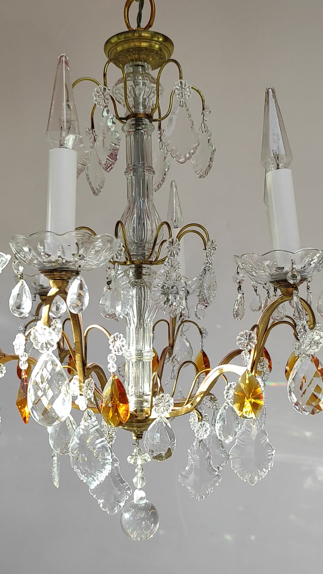 Gran lámpara techo francesa cristales (VENDIDA)