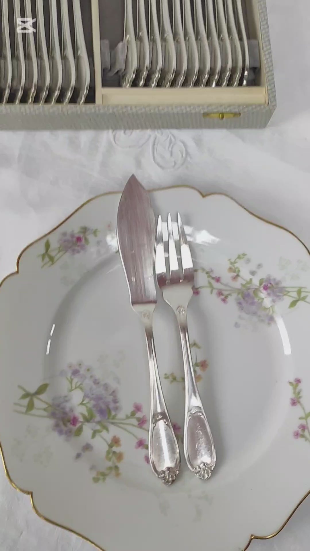 cubiertos pescado luis xv ercuis