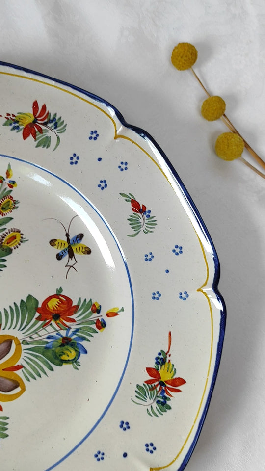 gran fuente francesa terre cuite montagnon antique french serving dish